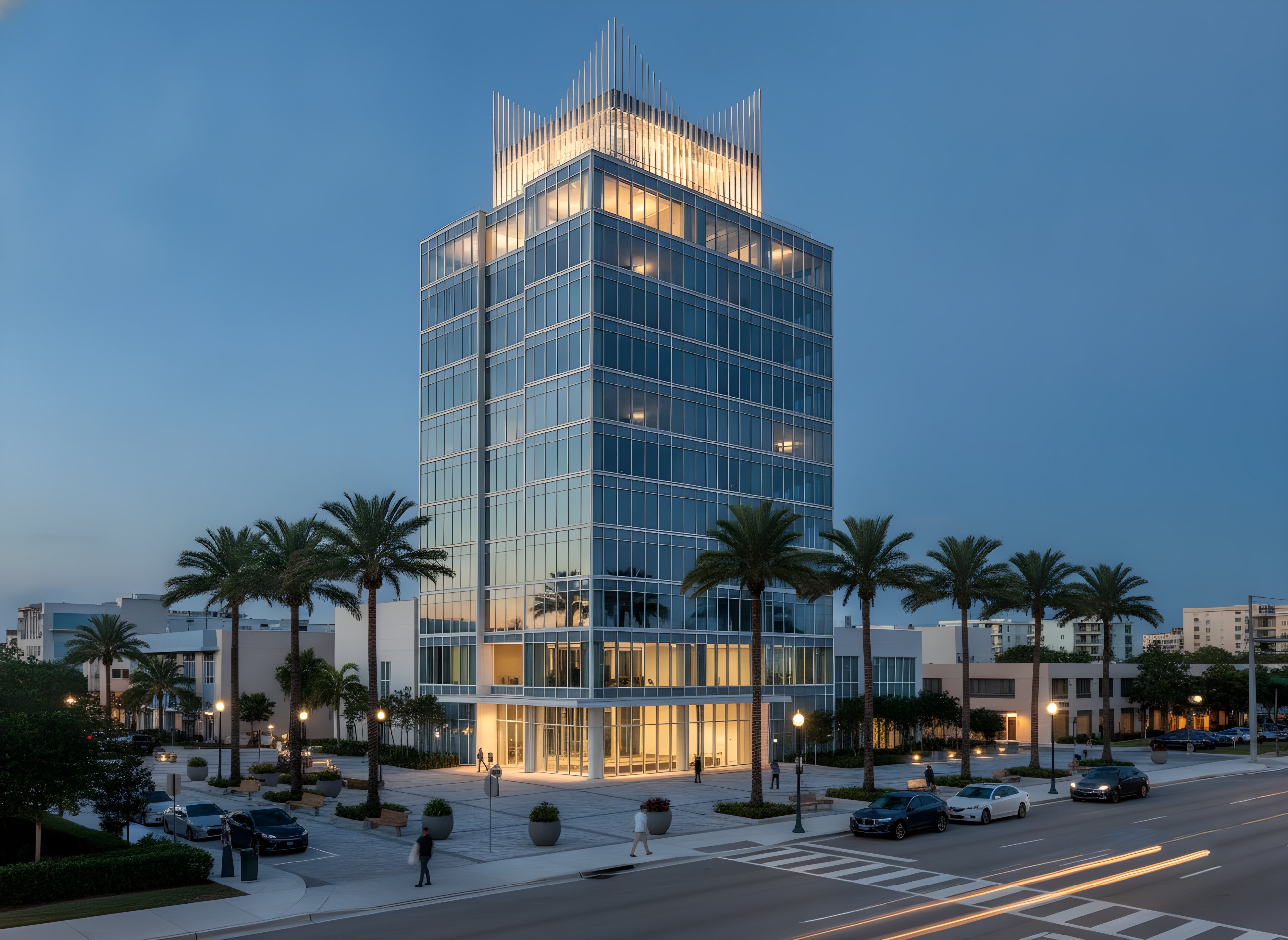 Corona: Mid-rise · crowned massing