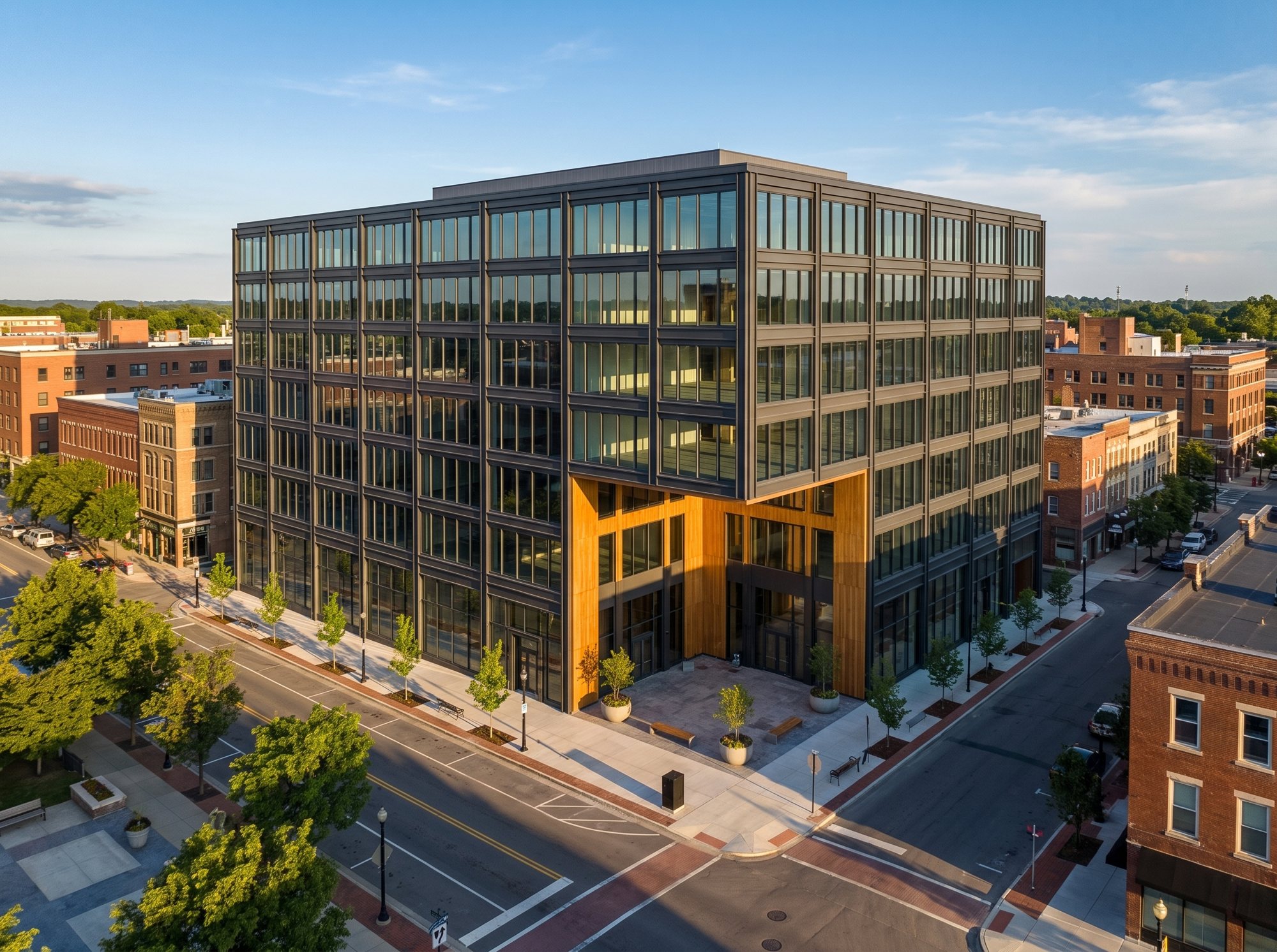 Option C · Carved corner, approved rendering